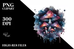 detailed Mystical Mushroom PNG Product Image 1