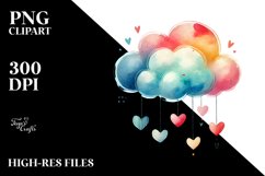 Cloud Hearts PNG Product Image 2