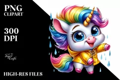 Goofy Dancing Cute Unicorn PNG Product Image 3