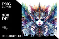 Detailed Vibrant Gothic Fairy PNG Product Image 2