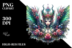 Detailed Vibrant Gothic Fairy PNG Product Image 2