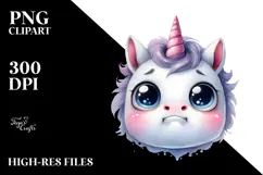 Cute Baby Unicorn PNG Product Image 2