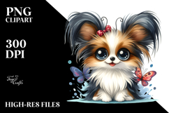 Happy Cartoon Papillon Baby, Transparent PNG Product Image 2