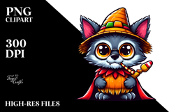 Funny Werewolf in Candy Corn Costume PNG Product Image 2