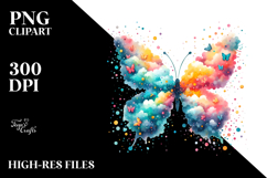 Colorful Butterfly PNG Product Image 2