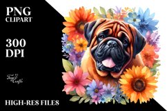 Cute Vibrant Bullmastiff Near Bullmastiff | Clipart Product Image 1