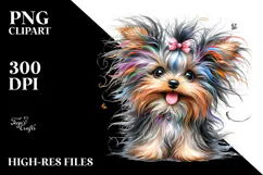 Happy Baby Yorkshire Terrier PNG Product Image 2