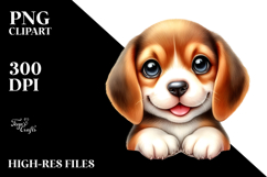 Happy Baby Beagle in Watercolor Product Image 2