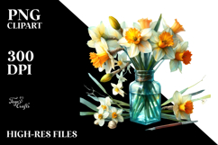 Abstract Watercolor Bottle | Daffodil Product Image 2
