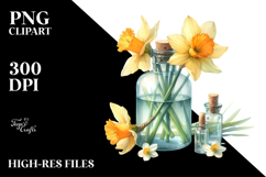Abstract Watercolor Bottle | Daffodil Product Image 2