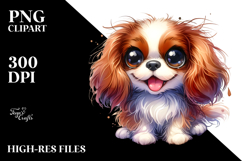 Happy Cartoon Cavalier King Charles Spaniel Baby, Product Image 2