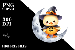 Cute Baby Duck Halloween PNG Product Image 2