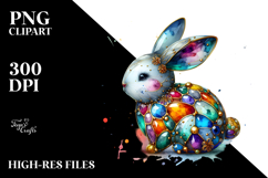 Colorful Bunny, PNG Product Image 2