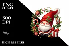 Digital Painting Christmas Gnome PNG Product Image 3