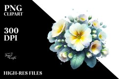 Watercolor Splash Primrose | Clipart Product Image 3