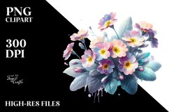 Watercolor Splash Primrose | Clipart Product Image 3