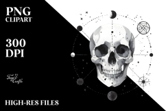Minimalist Skull PNG Product Image 2
