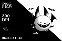 Funny Image BAT Digital Painting PNG Product Image 2