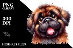 Cute Cartoon Mastiff PNG Product Image 2