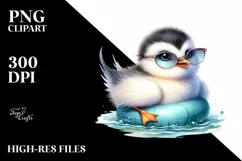 Colorful Cool Baby Hummingbird | Sublimation | Clipart Product Image 3