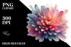 Abstract Chrysanthemum PNG Product Image 2