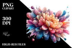 Abstract Chrysanthemum PNG Product Image 2