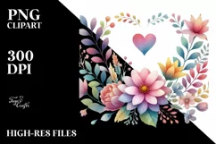 Heart-shaped Flower Body, Transparent PNG Product Image 2