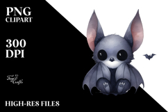 Simple Bat Watercolor Image Product Image 2