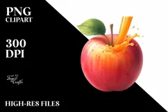 Watercolor Apple Juice | Sticker | Clipart Product Image 1