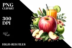 Apple Juice Beach Chair | Sublimation | Clipart Product Image 1