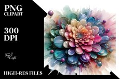 Vibrant Pastel Chrysanthemum PNG Product Image 1