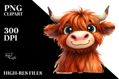 Funny Expressive Cow PNG Product Image 2