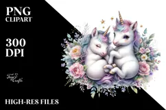 Detailed Baby Unicorn PNG Product Image 2