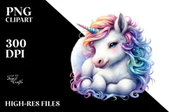 Baby Unicorn, Transparent PNG Product Image 2
