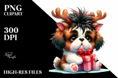 Crazy Haircut Saint Bernard, Summer PNG Product Image 1
