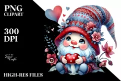 Cute Gnome with Detailed Hat PNG Product Image 2