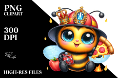 Baby Bee Pizza PNG Product Image 2