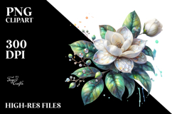 Material Gardenia with Metallic Insertions PNG Product Image 2
