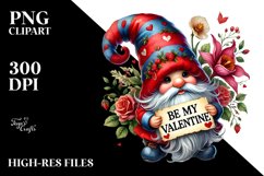 Detailed Valentines Gnome PNG Product Image 2