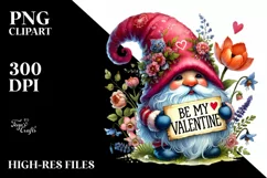 Cute Gnome with Detailed Hat PNG Product Image 2