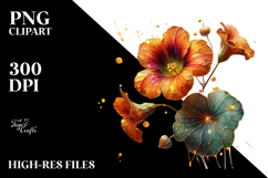 Nasturtium, White PNG Product Image 2