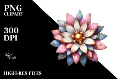 Watercolor Splash Daisy | Clipart Product Image 1