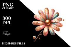 Watercolor Splash Daisy | Clipart Product Image 3