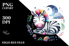 Zebra Sleeping | Clipart Product Image 2