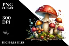 Detailed Glossy Mushroom PNG Product Image 3