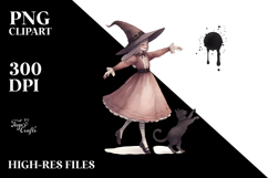 Vintage Dancing Witch PNG Product Image 2