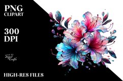 Abstract Shiny Azalea Sublimation Clipart Product Image 1