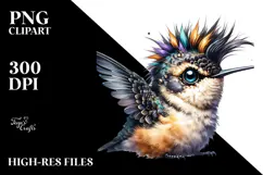 Cute Baby Hummingbird PNG Product Image 2