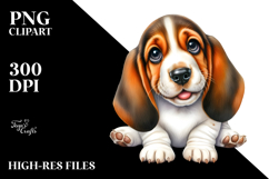 Cute Baby Basset Hound, PNG Product Image 2