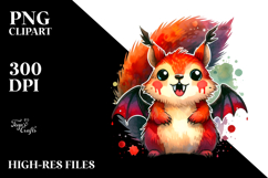 Colorful Squirrel Vampire Fangs Clipart Product Image 2